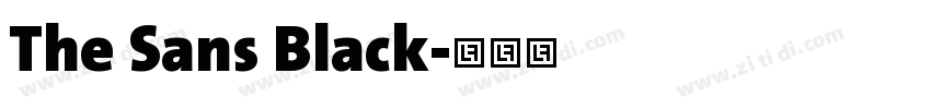 The Sans Black字体转换 The Sans Black字体转换
